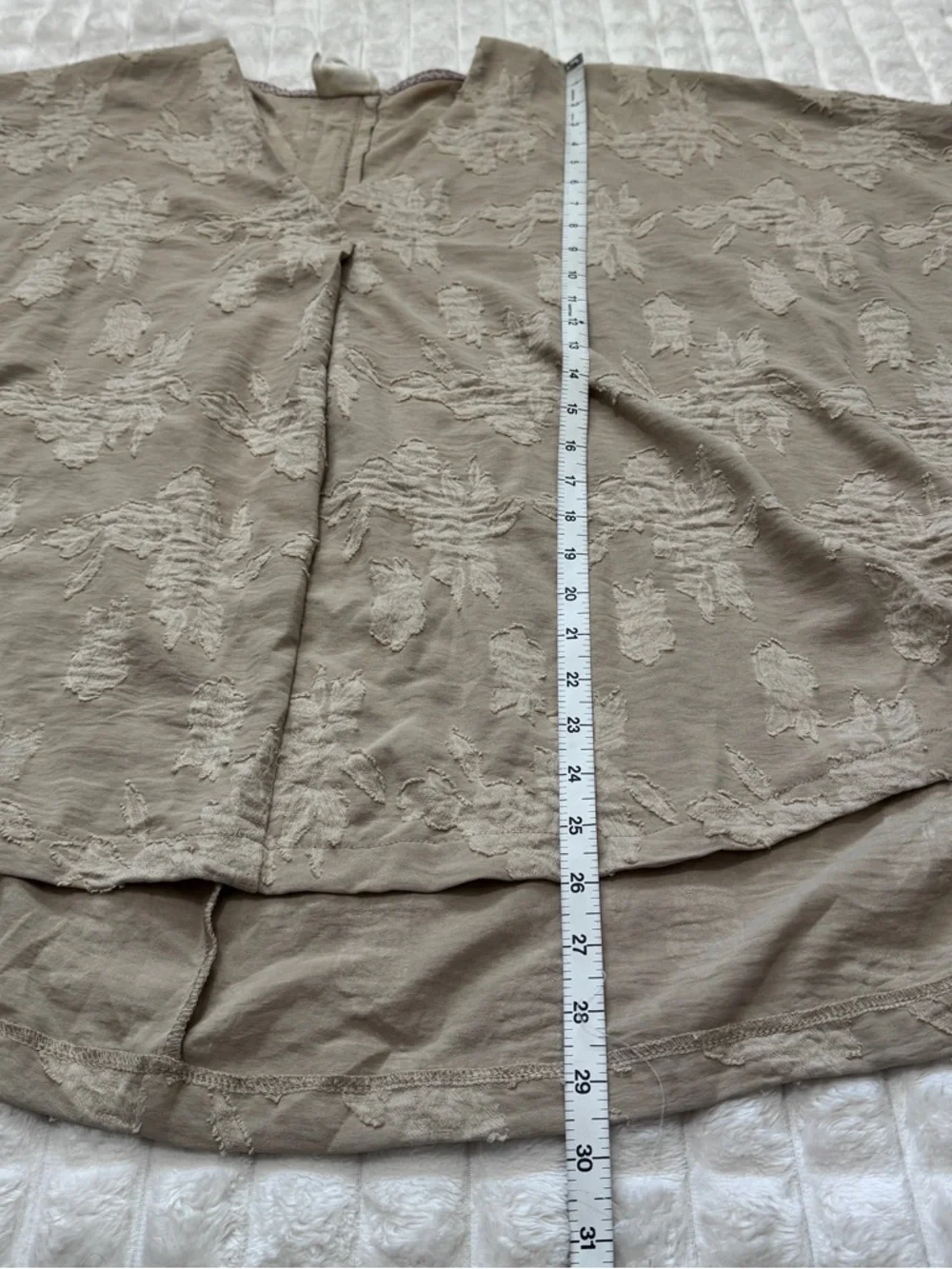 Umgee Large Floral Jacquard Oversized Blouse Top - Picture 6 of 8